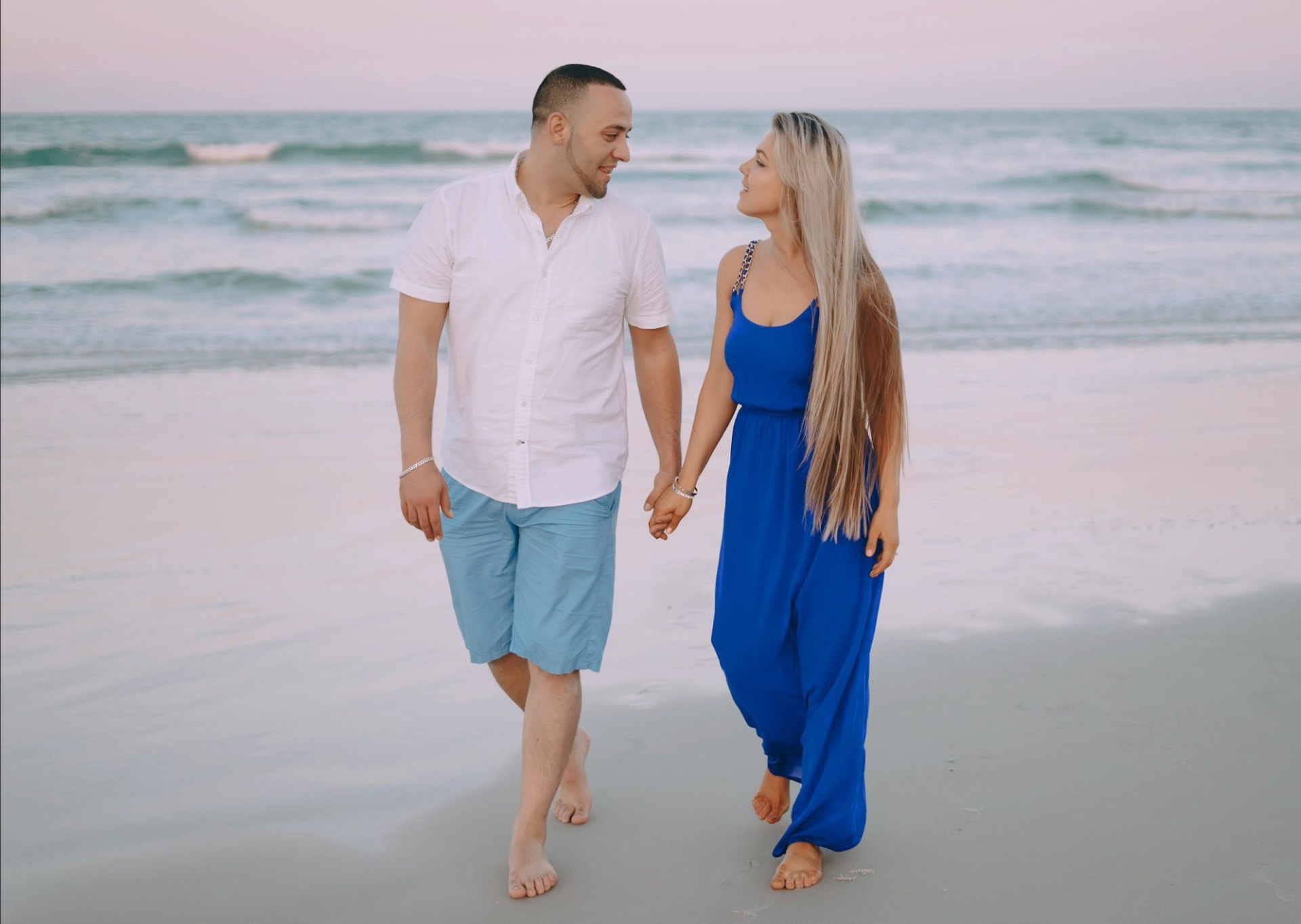 Couple Walking on the beach